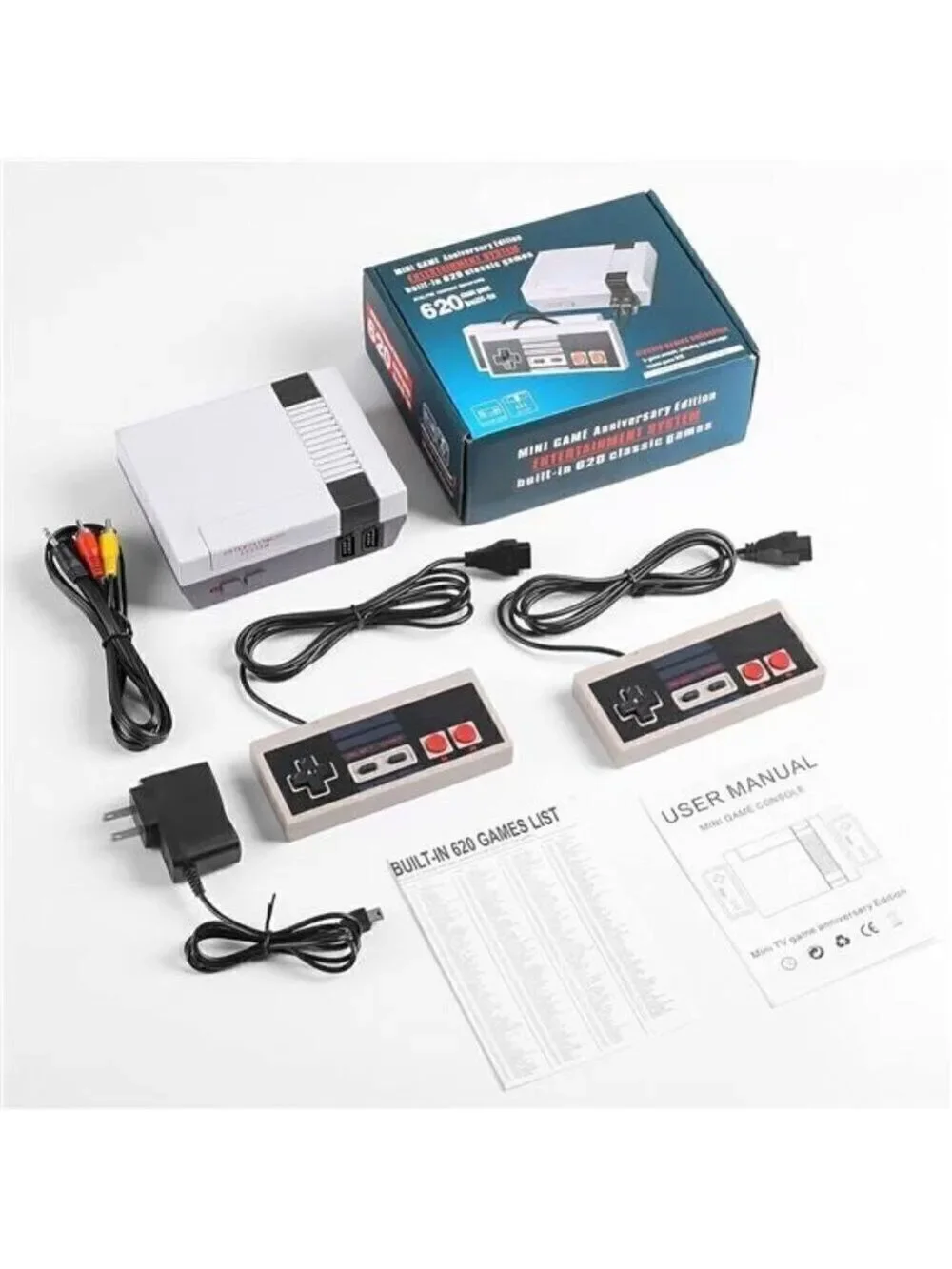 MINI 620 Games NES Entertainment System Classic Edition Console Bundle Mario NEW